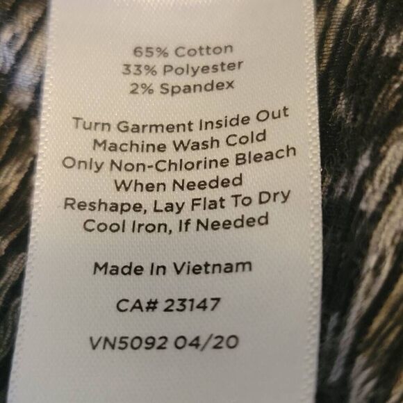 Talbots Sabrina Jacquard Animal Print Women's Top Size Small - Picture 7 of 7